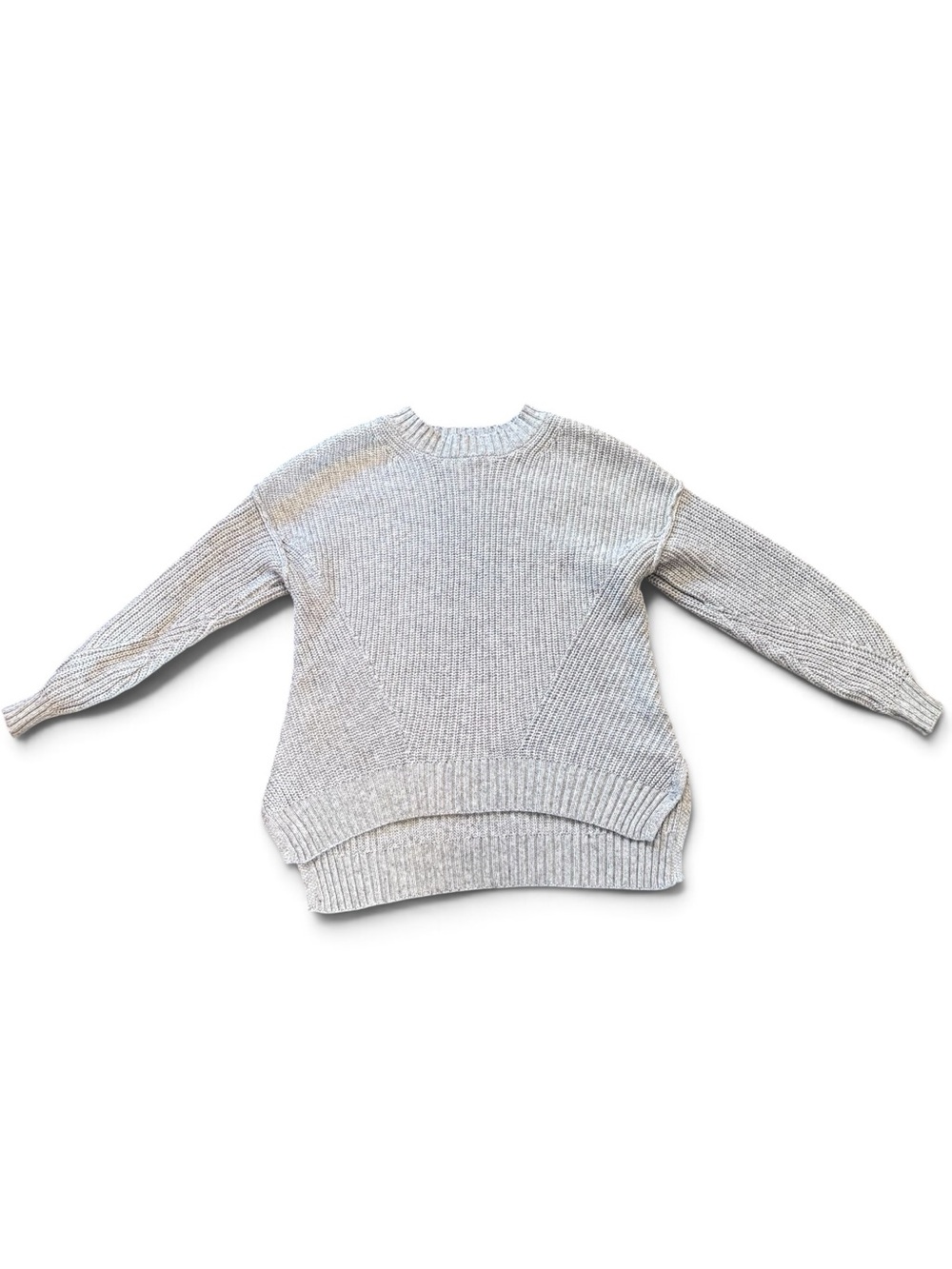 American Eagle Chunky Knit Sweater Size XS Grey Minimalist